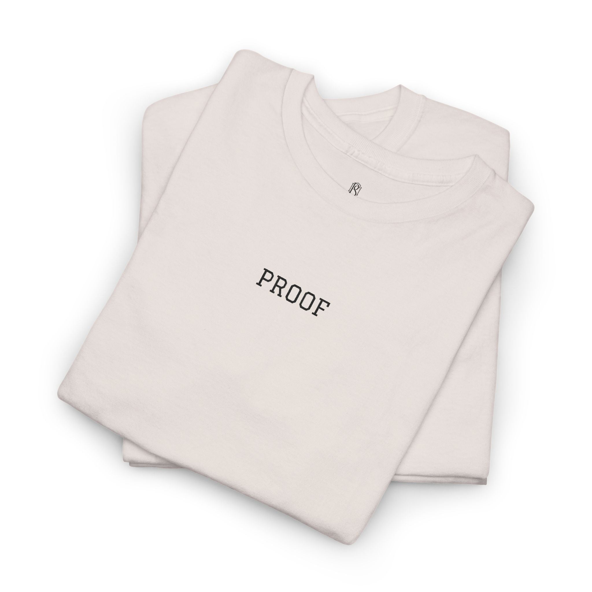 PR3PARED Embroidered Shirt — Minimal "PROOF" Graphic Tee