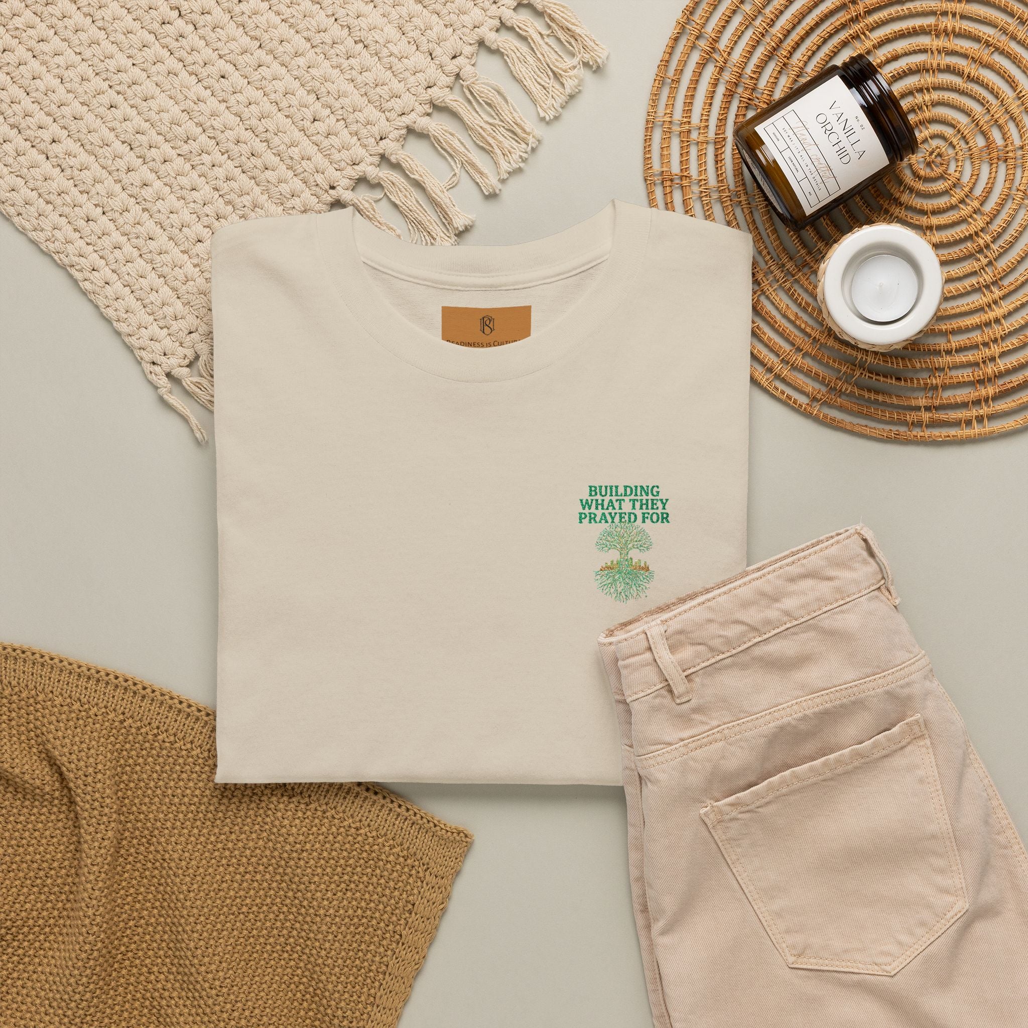 PR3PARED Embroidered Tee — “What They Prayed For” Graphic Cotton T-Shirt