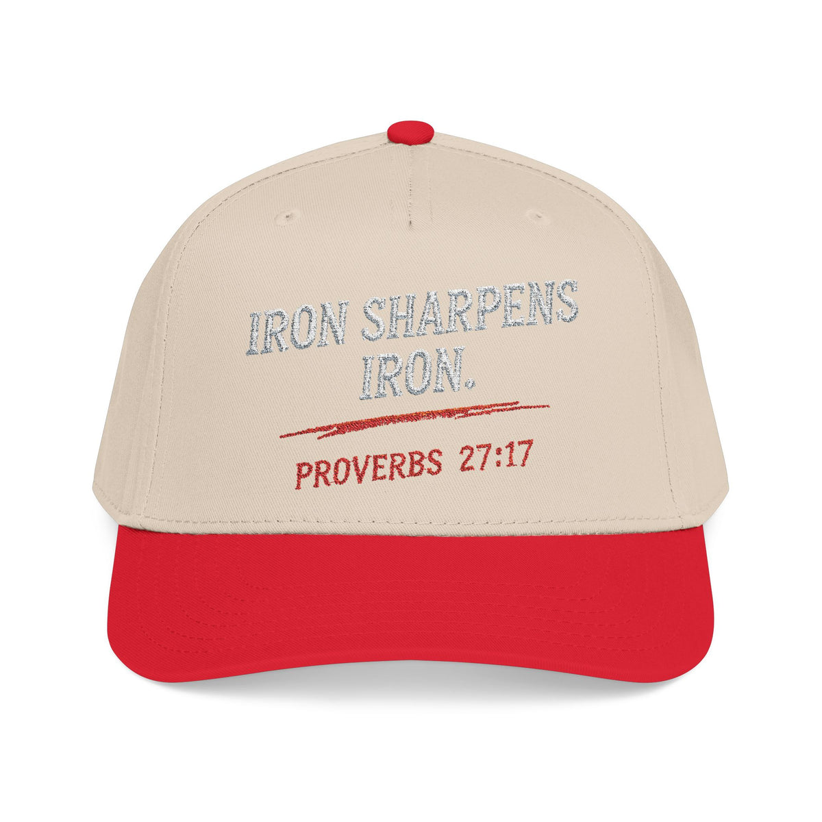 PR3PARED Baseball Cap — "Iron Sharpens Iron" Proverbs 27:17 Embroidered Hat