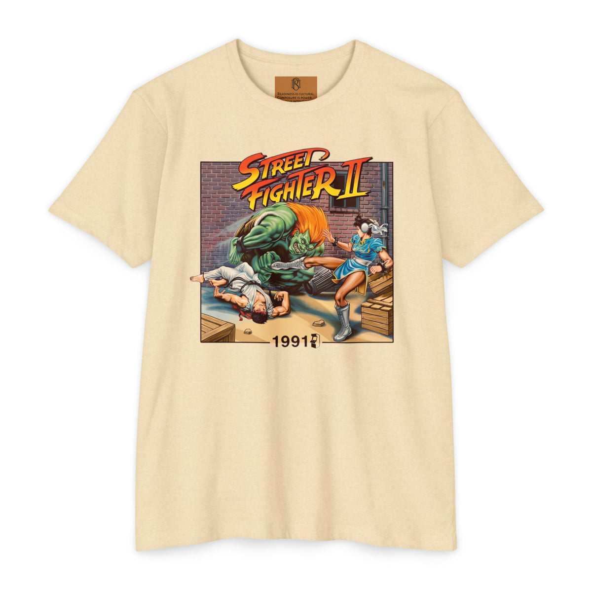 PR3PARED Street Fighter II Retro T‑Shirt – 1991 Arcade Game Graphic Tee