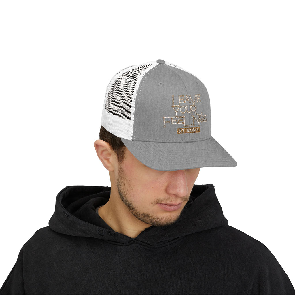 PR3PARED Leave Your Feelings At Home Embroidered Snapback Trucker Cap